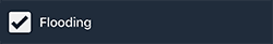 Notification checkbox for Flooding.